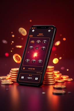 Telefoon met de Spin Dog casino-app